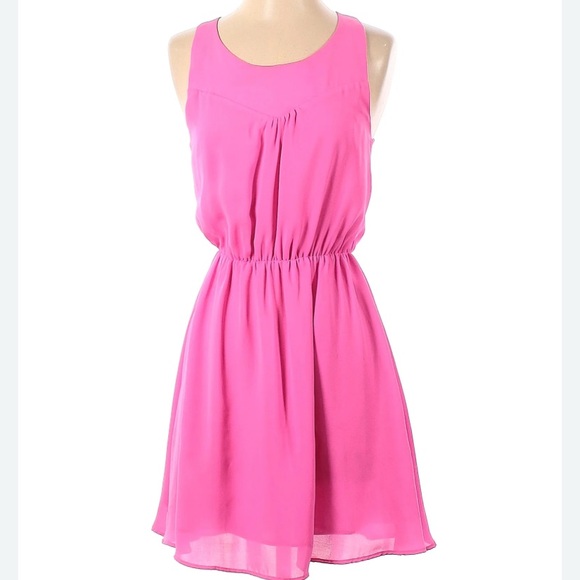 H&M Vibrant Pink Mini Dress - Picture 1 of 4